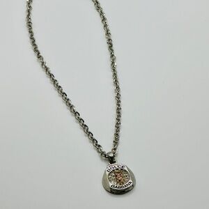 Fashion Jewelry Silver and Gold Pendant Necklace